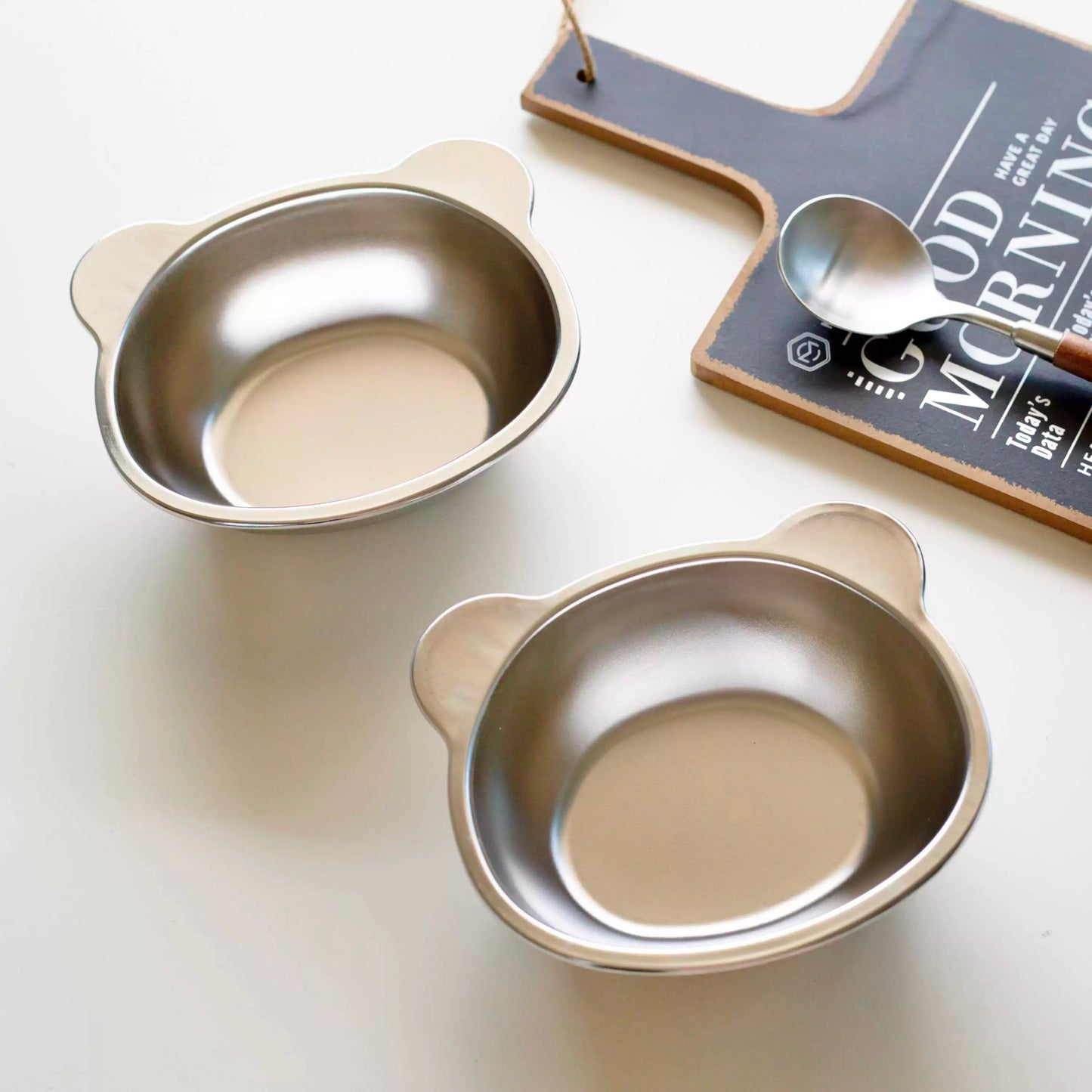 Bear-Shaped Stainless Steel Bowl