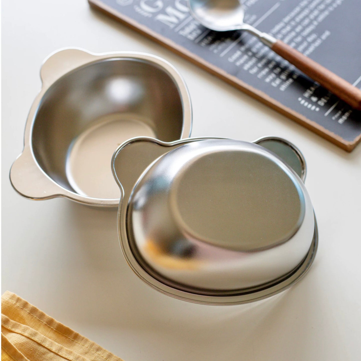 Bear-Shaped Stainless Steel Bowl