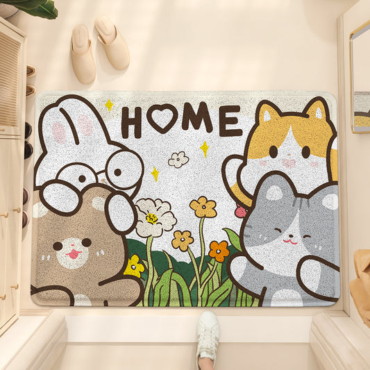 Animal Party Welcome Doormat - Size 60x90cm
