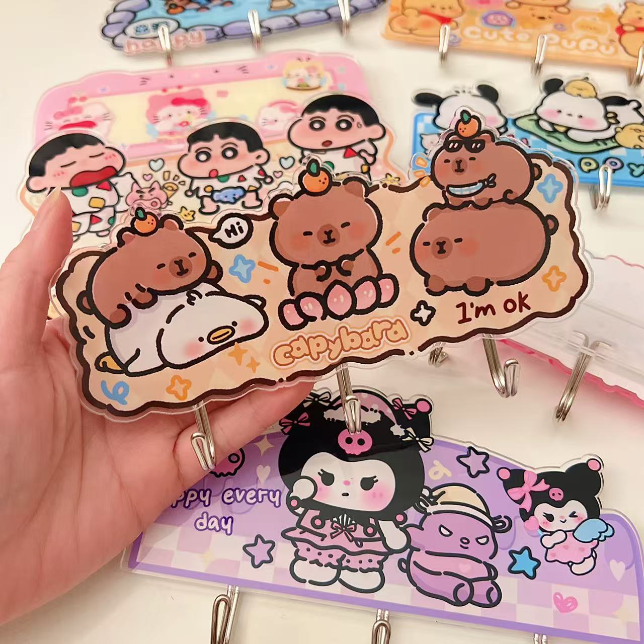 Cute Acrylic Wall Hooks – No-Drill, Strong Hold