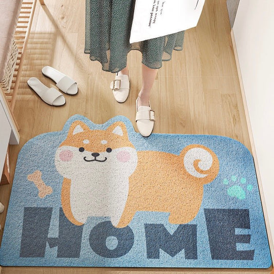 Adorable Shiba Inu Welcome Doormat