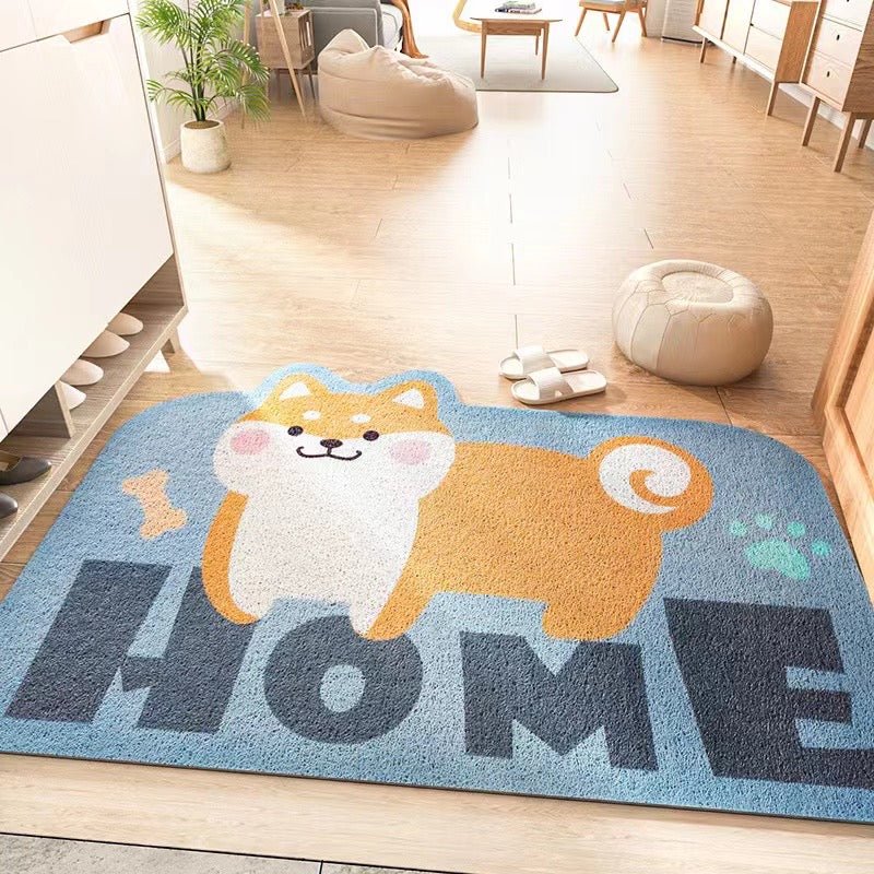 Adorable Shiba Inu Welcome Doormat