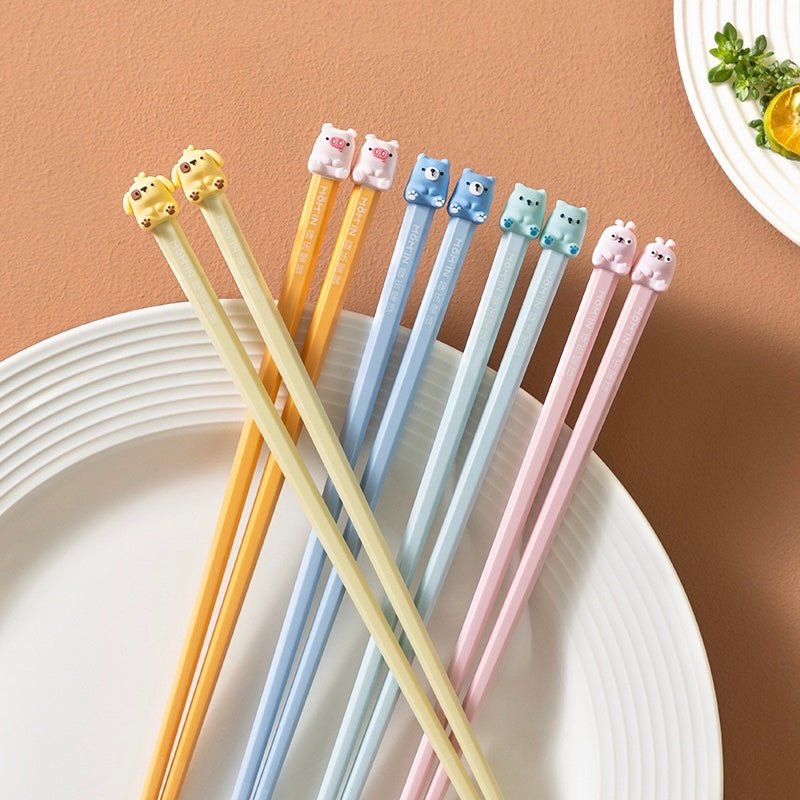 Animal Planet Macaron-Colored Alloy Chopsticks-Set of 5