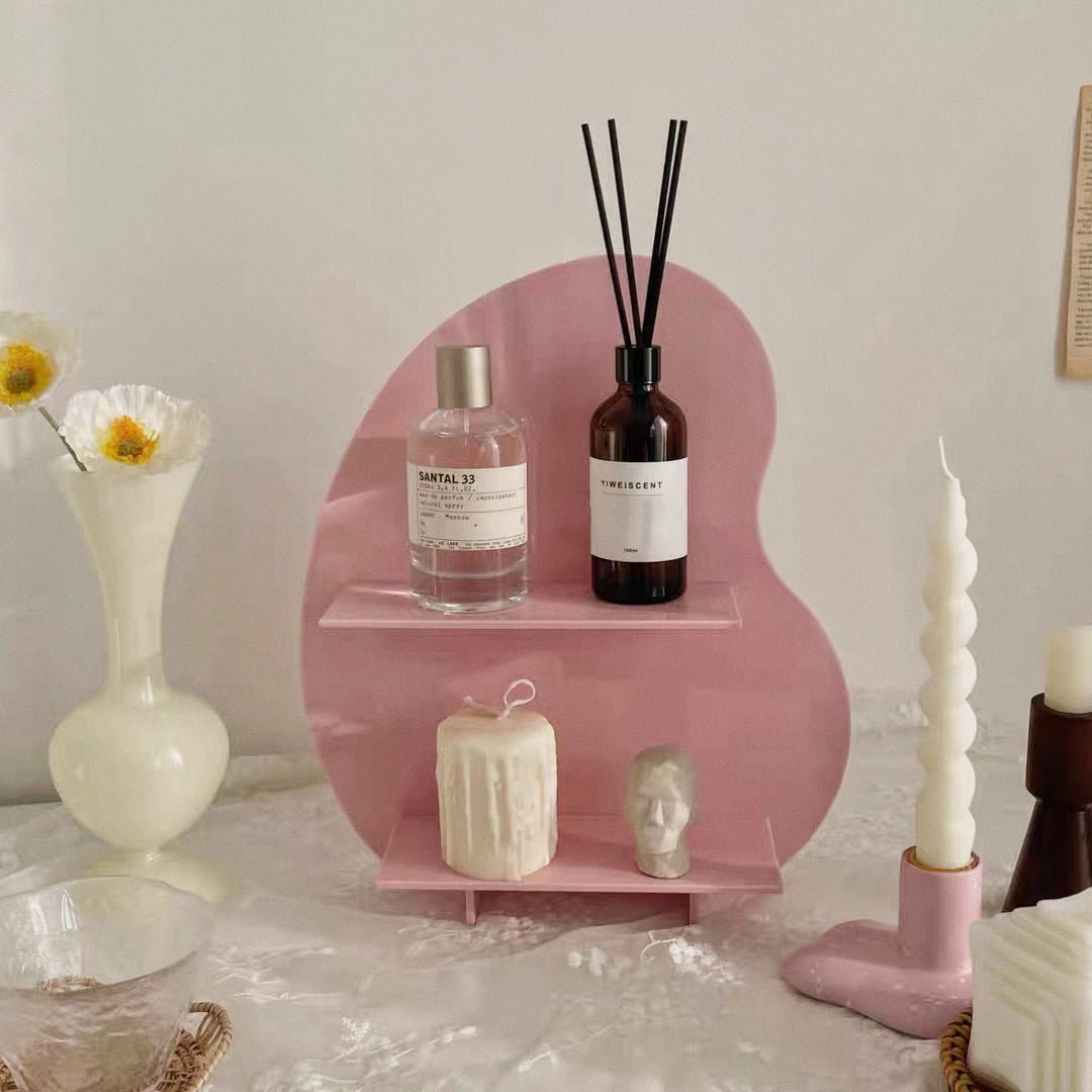 Blush Pink Minimalist Acrylic Display Shelf