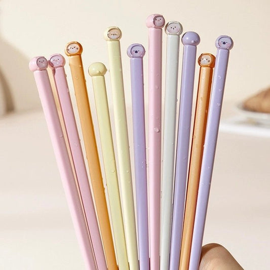 Cartoon Macaron-Colored Alloy Chopsticks
