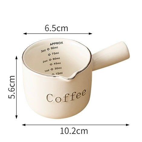 Coffee Ceramic Creamer, 90ML Capacity
