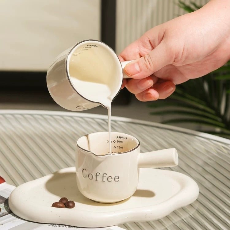 Coffee Ceramic Creamer, 90ML Capacity