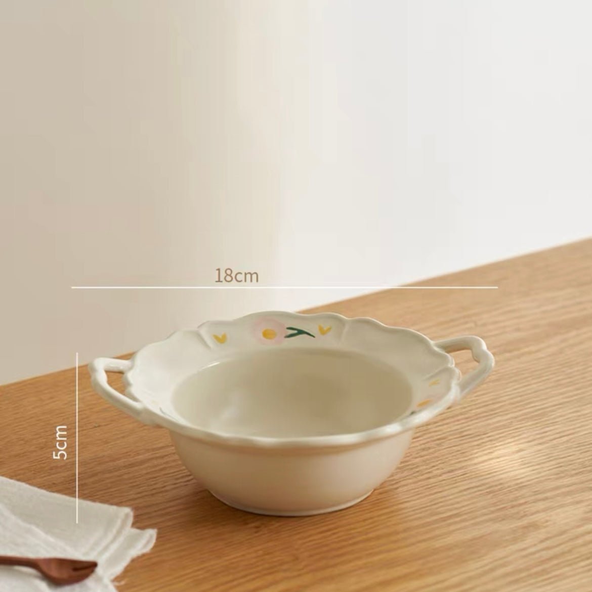 Creamy White Floral Series Ceramic Dinnerware Set