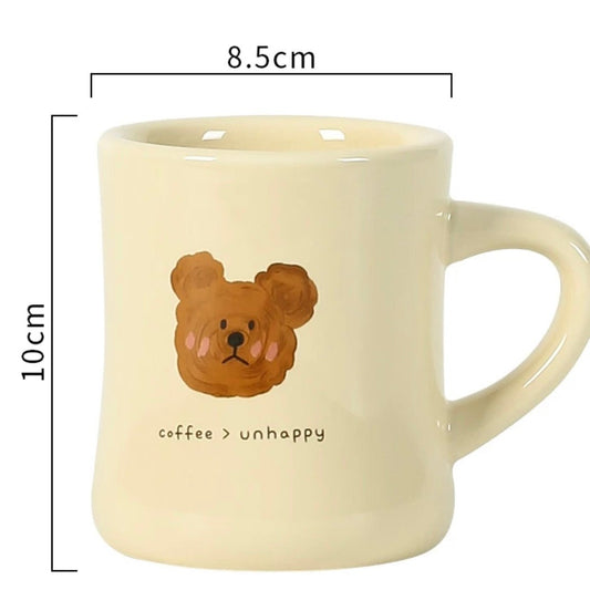 Emo Bear Ceramic Mug, 300ML Capacity - Wuli Home