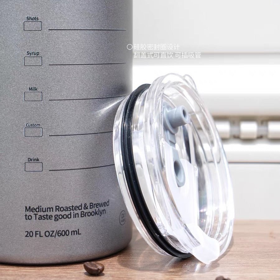 Ice Americano Stainless Steel Straw Mug - Wuli Home