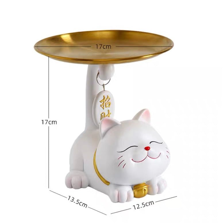 Lucky Cat Decor Piece | Symbolic Design for Prosperity and Well-Wishes - Wuli Home