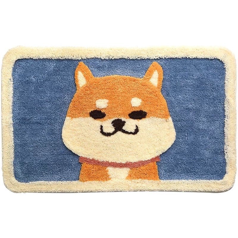 Plush Corgi Bathroom Rug - Size 45x65cm / 50x80cm | Super Absorbent - Wuli Home