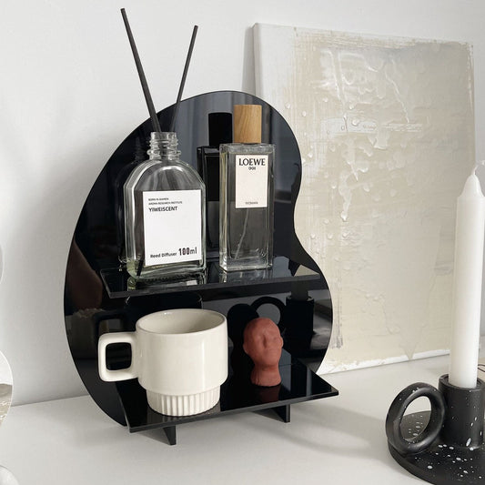 Sleek Black Minimalist Acrylic Display Shelf
