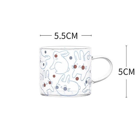 Spring Day Mini Glass Mug - Premium Borosilicate Glass | 11 Styles Available, 100ML Capacity - Wuli Home