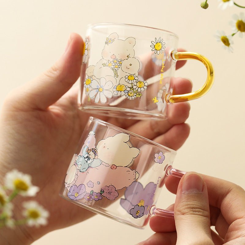 Spring Day Mini Glass Mug - Premium Borosilicate Glass | 11 Styles Available, 100ML Capacity - Wuli Home
