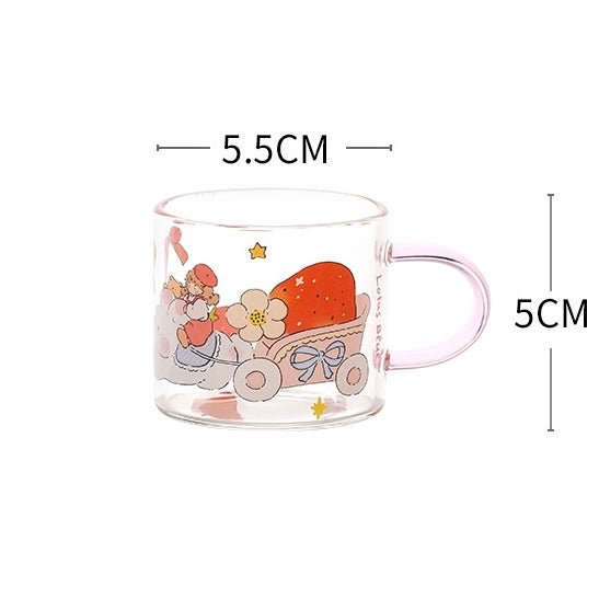 Spring Day Mini Glass Mug - Premium Borosilicate Glass | 11 Styles Available, 100ML Capacity - Wuli Home