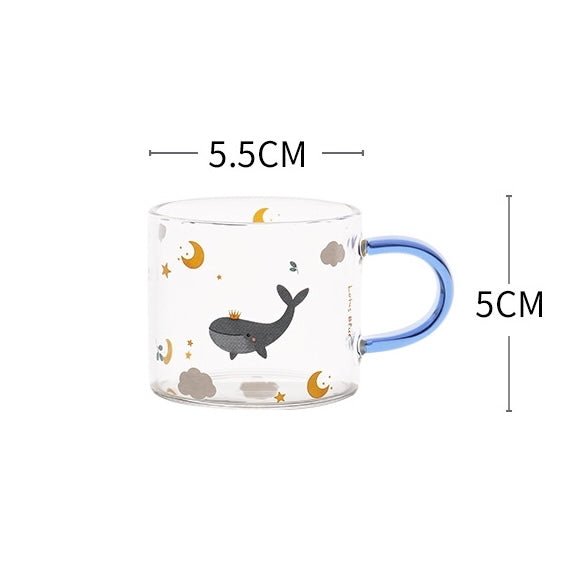 Spring Day Mini Glass Mug - Premium Borosilicate Glass | 11 Styles Available, 100ML Capacity - Wuli Home