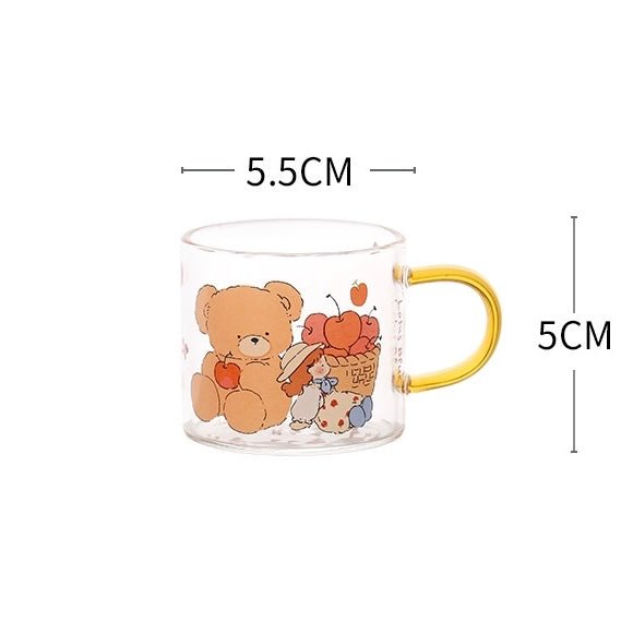 Spring Day Mini Glass Mug - Premium Borosilicate Glass | 11 Styles Available, 100ML Capacity - Wuli Home