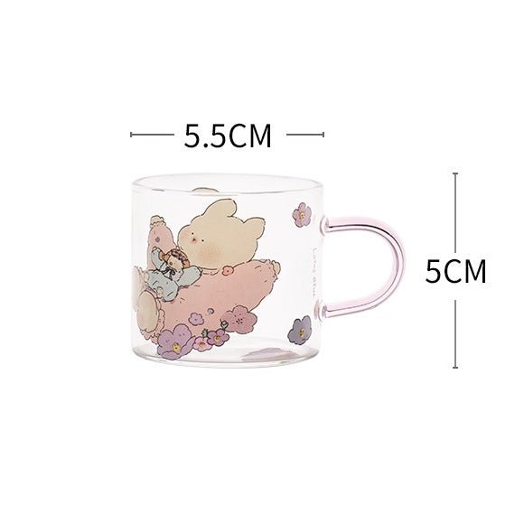 Spring Day Mini Glass Mug - Premium Borosilicate Glass | 11 Styles Available, 100ML Capacity - Wuli Home