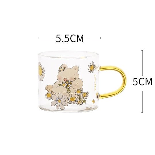 Spring Day Mini Glass Mug - Premium Borosilicate Glass | 11 Styles Available, 100ML Capacity - Wuli Home