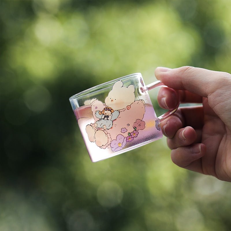 Spring Day Mini Glass Mug - Premium Borosilicate Glass | 11 Styles Available, 100ML Capacity - Wuli Home