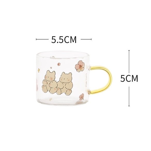 Spring Day Mini Glass Mug - Premium Borosilicate Glass | 11 Styles Available, 100ML Capacity - Wuli Home