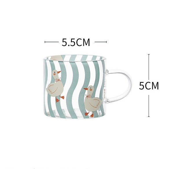 Spring Day Mini Glass Mug - Premium Borosilicate Glass | 11 Styles Available, 100ML Capacity - Wuli Home