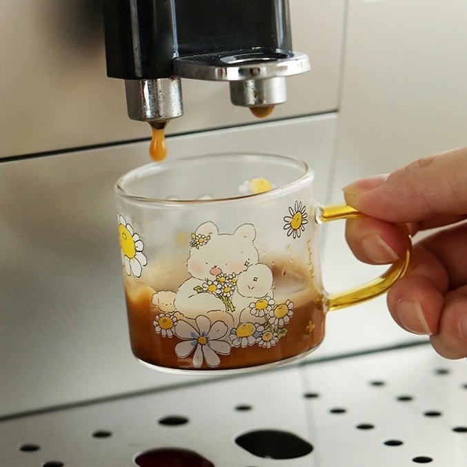 Spring Day Mini Glass Mug - Premium Borosilicate Glass | 11 Styles Available, 100ML Capacity - Wuli Home