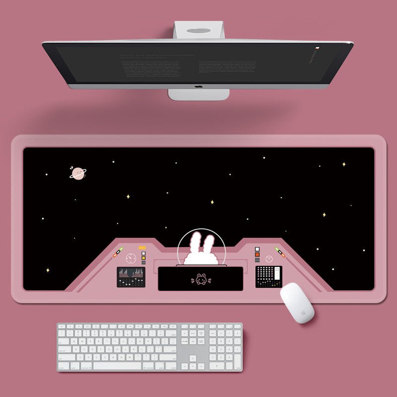 Super Cute Large Mouse Pad | Fabric with a silicone non-slip backing, Size 90x40cm - Wuli Home