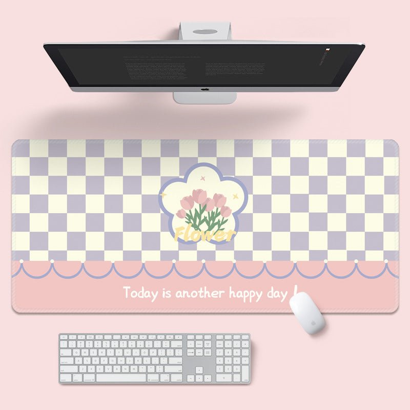 Super Cute Large Mouse Pad | Fabric with a silicone non-slip backing, Size 90x40cm - Wuli Home