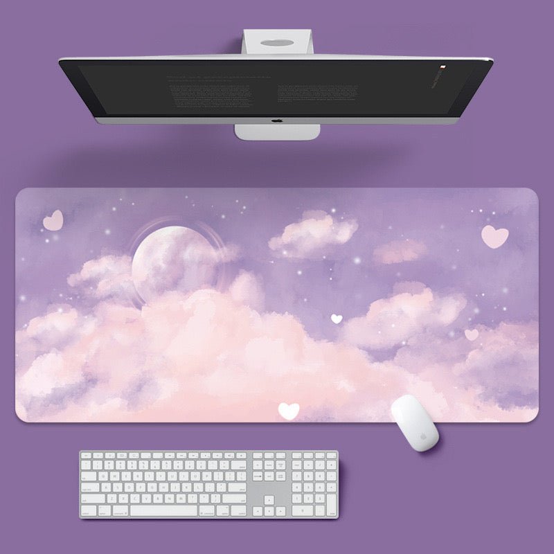 Super Cute Large Mouse Pad | Fabric with a silicone non-slip backing, Size 90x40cm - Wuli Home