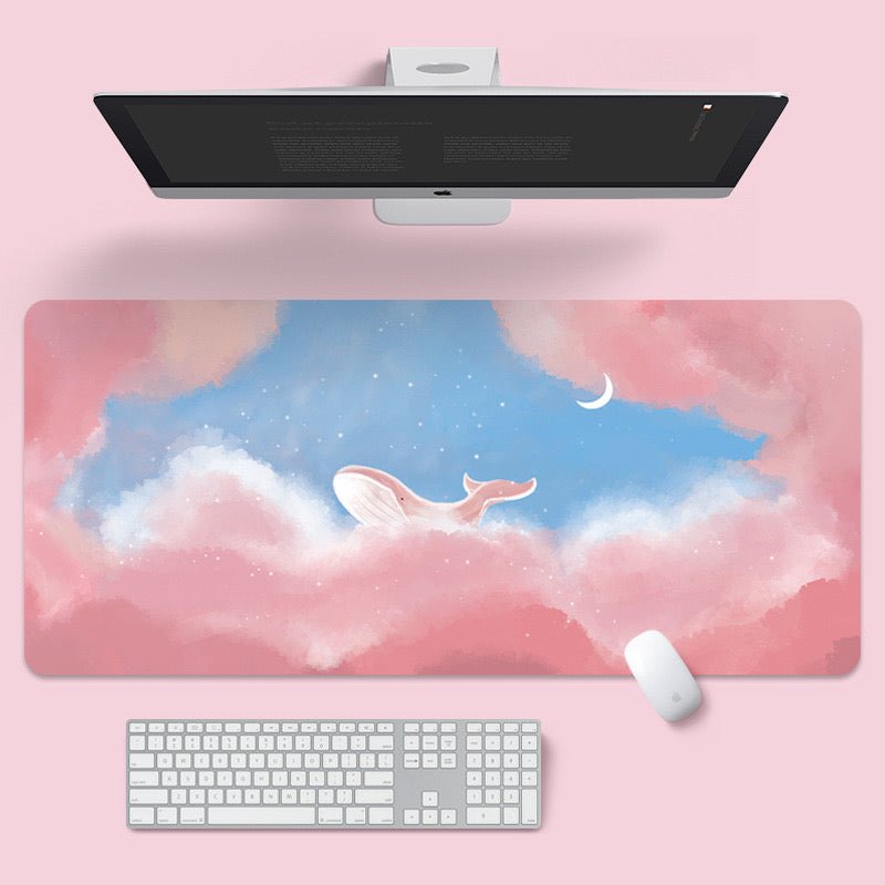 Super Cute Large Mouse Pad | Fabric with a silicone non-slip backing, Size 90x40cm - Wuli Home