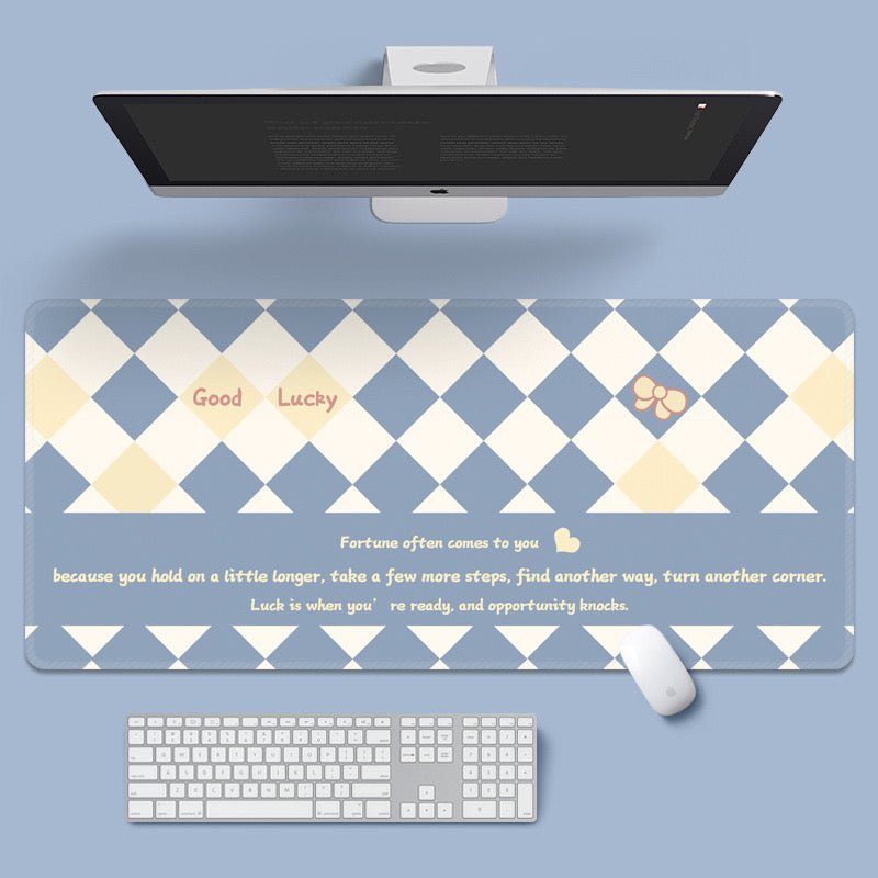 Super Cute Large Mouse Pad | Fabric with a silicone non-slip backing, Size 90x40cm - Wuli Home