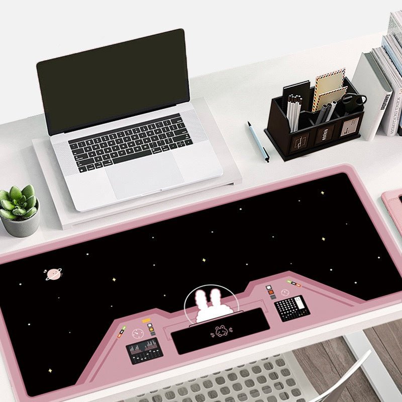 Super Cute Large Mouse Pad | Fabric with a silicone non-slip backing, Size 90x40cm - Wuli Home