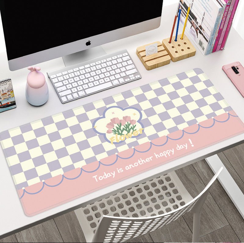 Super Cute Large Mouse Pad | Fabric with a silicone non-slip backing, Size 90x40cm - Wuli Home