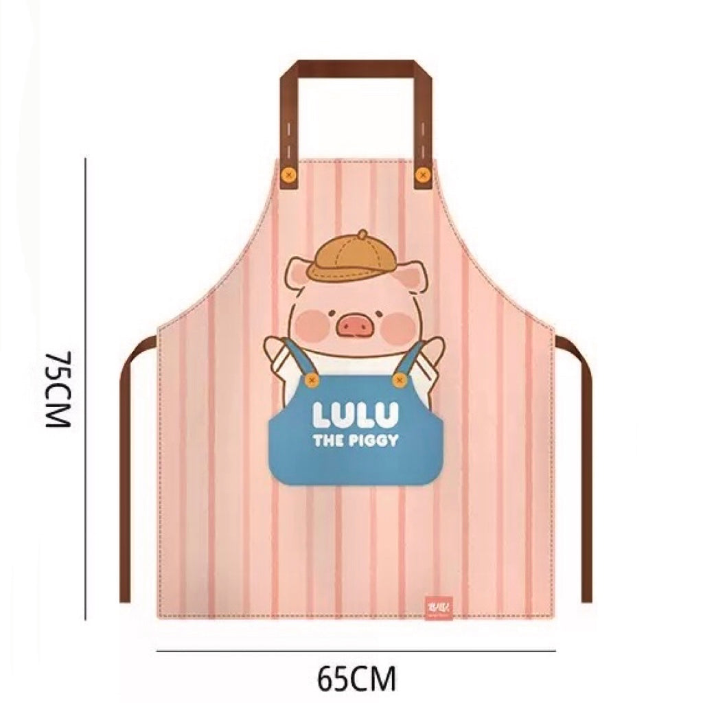 Lulu Piggy Series Cooking Apron with Adjustable Neck Strap