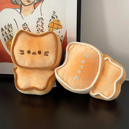 Butter Cookie Cat Plush Pillow – Cute & Soft Gift for Cat Lovers