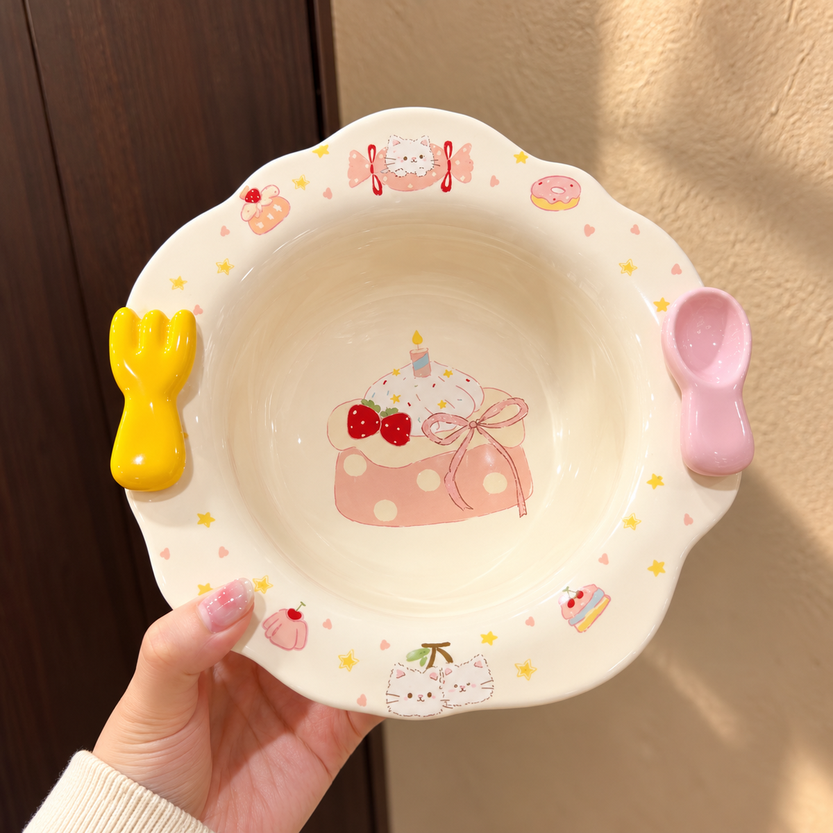 Sweetie Cake Ceramic Ramen Bowl – 600ML