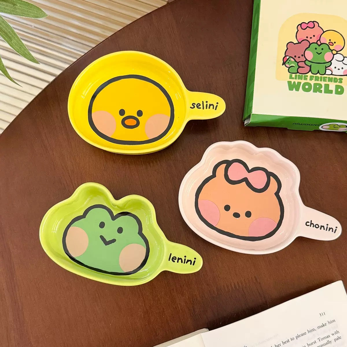 Brown Bear Family Ceramic Sauce Dish