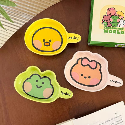 Brown Bear Family Ceramic Sauce Dish