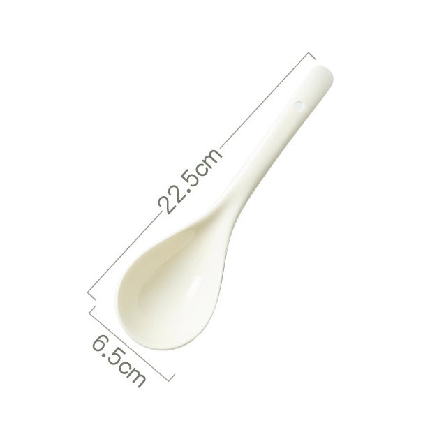 Cream White Large Soup Bowl with Spoon | 1300ml Capacity | Microwave & Dishwasher Safe