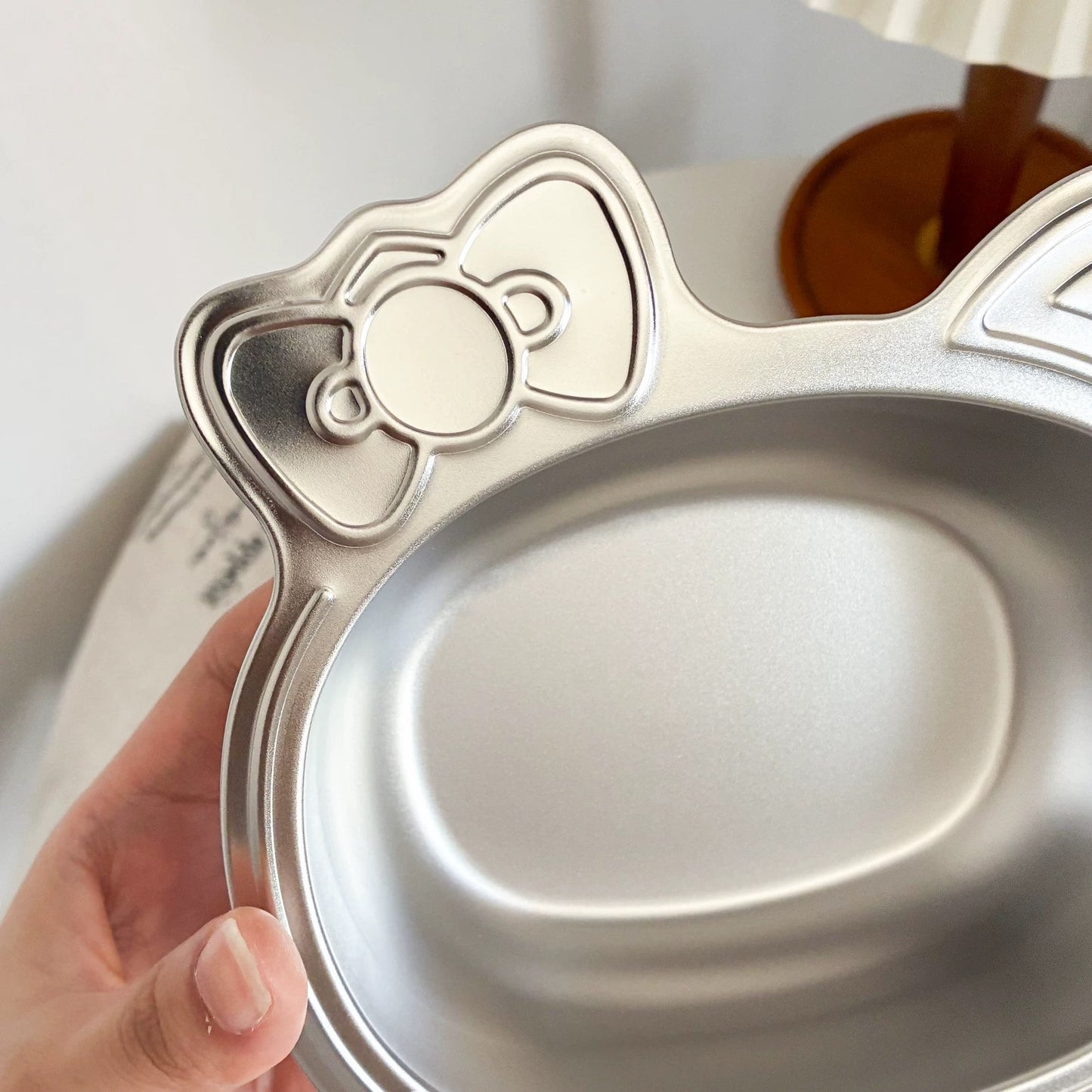 Bow-Shaped Stainless Steel Bowl - 400ML