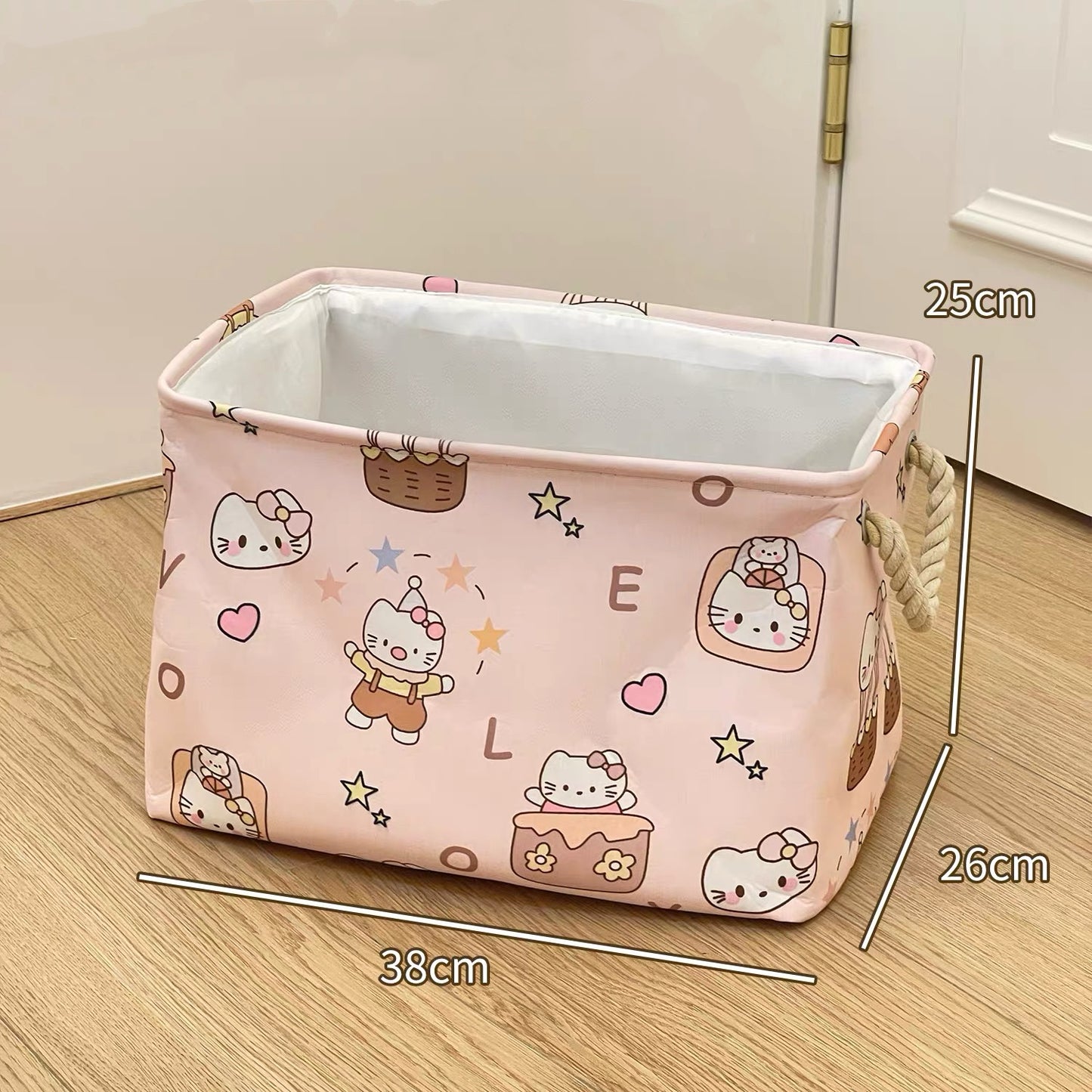Kitty Cat Linen Storage Bag - Foldable & Water-Resistant
