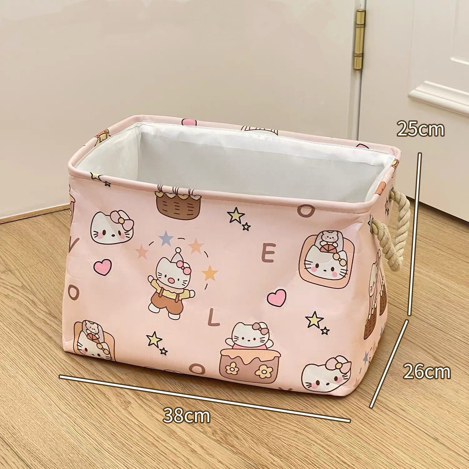 Kitty Cat Linen Storage Bag - Foldable & Water-Resistant
