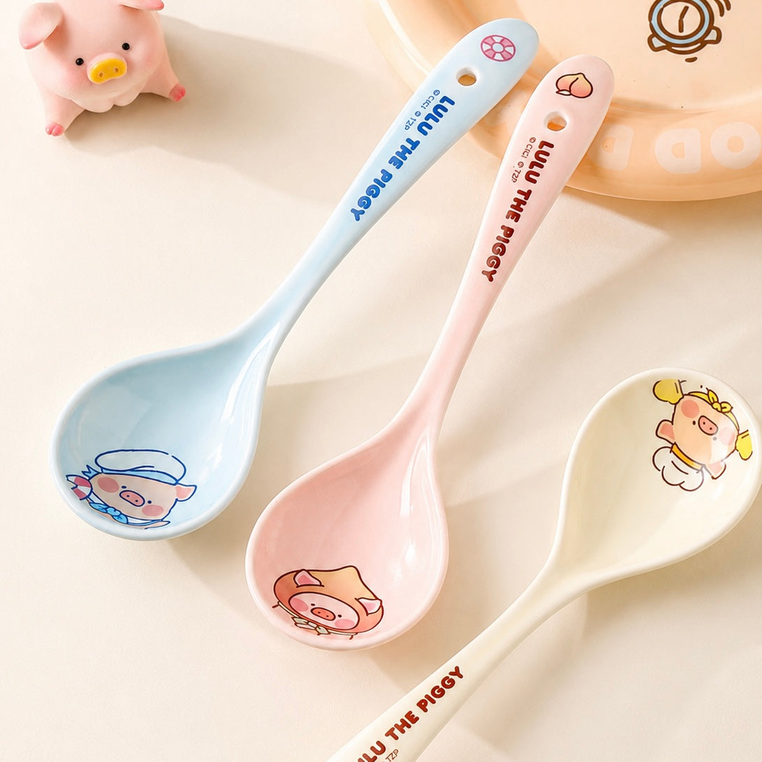 Lulu the Piggy Ceramic Soup Spoon – Official Licensed