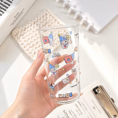 Honey Kitty Kawaii Glass Cup – 360ML