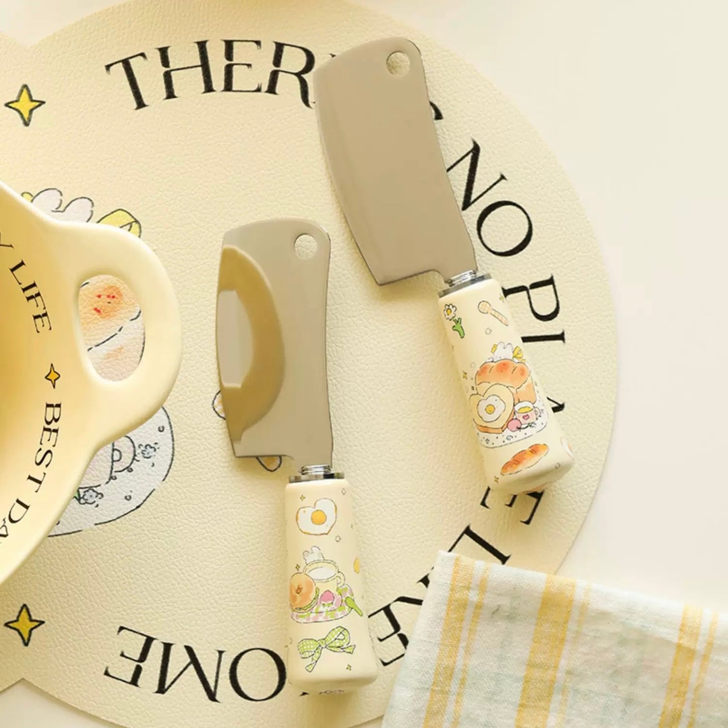 Bagel Bunny Mini Butter Knife with Ceramic Handle