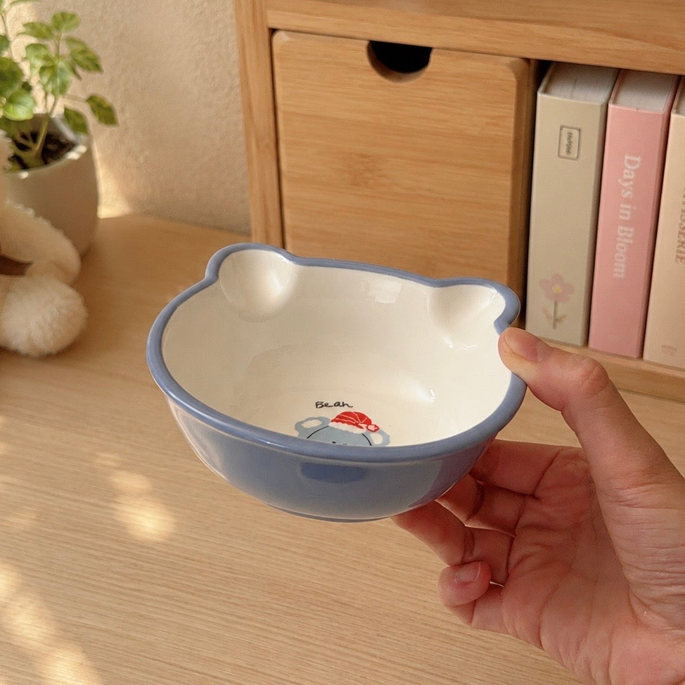 Bear-Shaped Cute Ceramic Bowl – 200ML