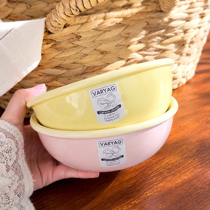 Morandi Pastel Ceramic Yogurt Bowl Set of 4 – 400ML