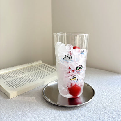 Swimming Animals Glass Cup – 500ML Capacity